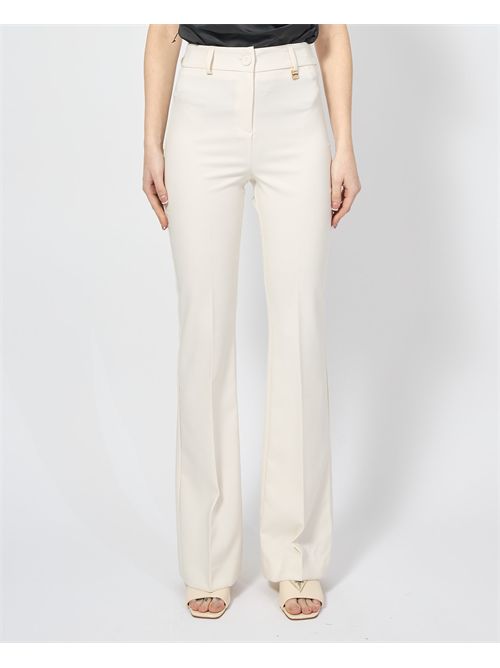 Mademoiselle du Monde women's straight leg trousers MADEMOISELLE DU MONDE | F448-PA4821BURRO